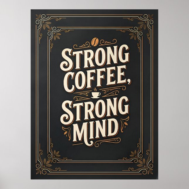 stark kaffe stark sinne poster (Framsidan)