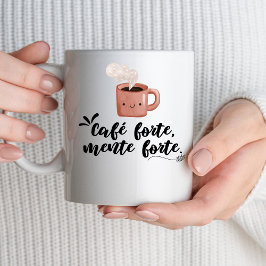 Stark kaffe, starkt sinne | Motiverande Citat Kaffemugg