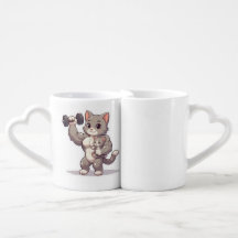 Stark Kattmamma Kaffemugg Set