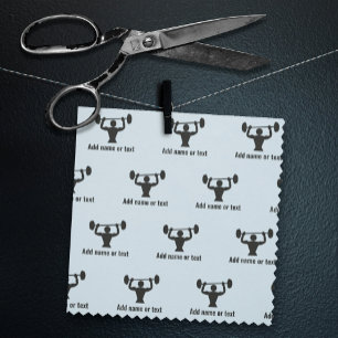 Stark kille Bodybuilder med egen text i valfri fär Tyg