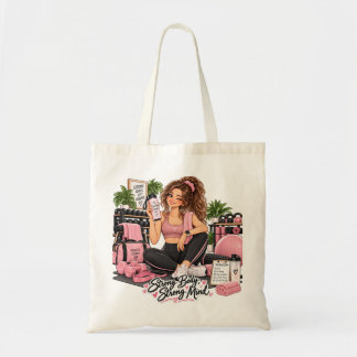 Stark Kropp Starkt Sinne Tränare Totebag Tygkasse