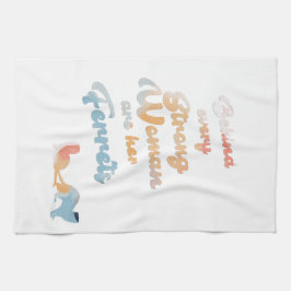 Stark kvinna.. Illerhandduk Kökshandduk