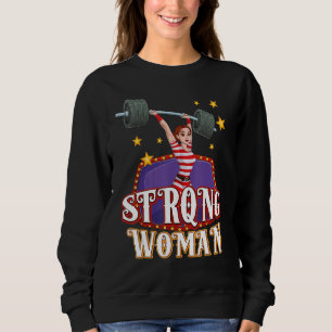 Stark kvinna kostym cirkus personal karneval män t shirt
