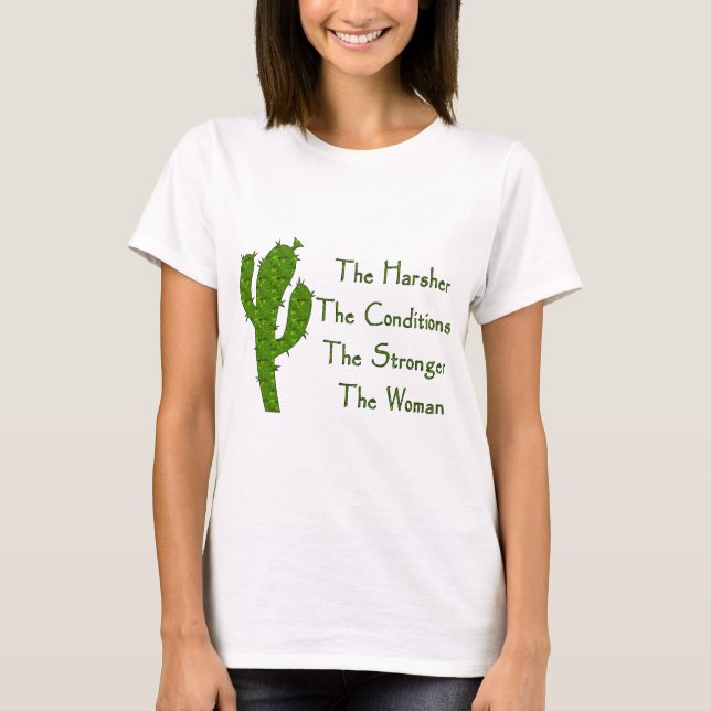 Stark kvinna t-shirt (Framsida)