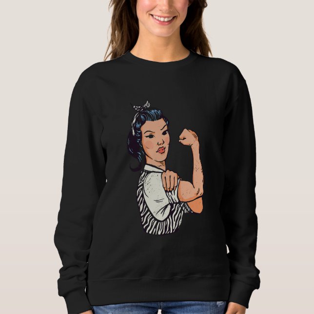 Stark kvinna zebra dräkt t shirt (Framsida)