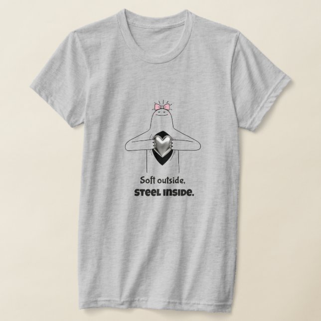 Stark kvinnlig empowerment-citat | Femininitet Sty T Shirt (Laydown)