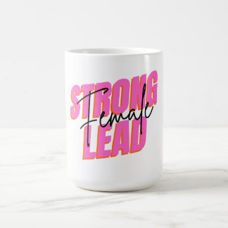 'Stark kvinnlig ledare' Empowerment Typografi Mugg