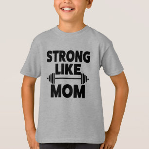 Stark lik mammaskjorta för son tee shirt
