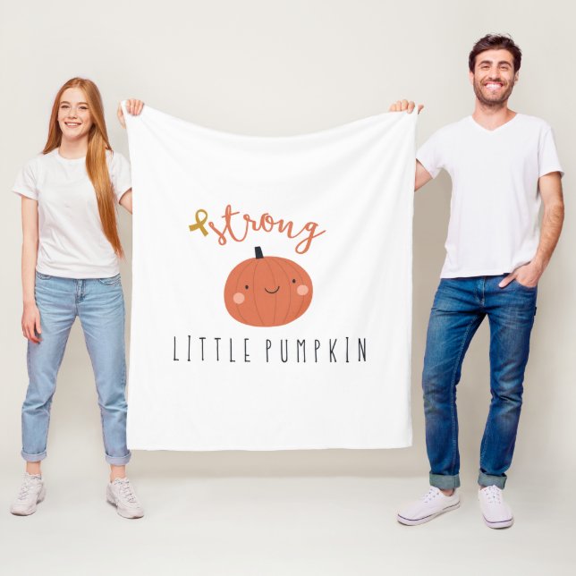 stark, liten pumpcancer hos barn fleecefilt (På plats)