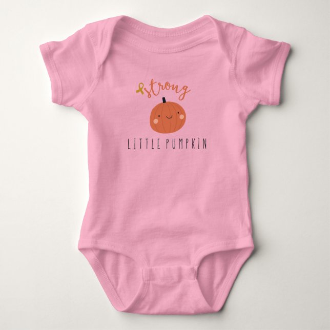 stark, liten pumpcancer hos barn t shirt (Framsida)