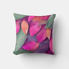 Stark Löv Mönster Kudde