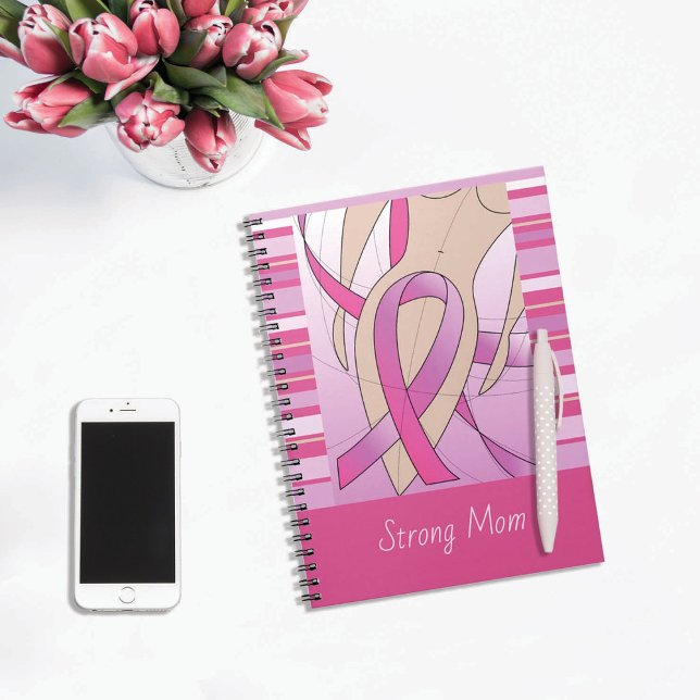 Stark Mamma Cancer Survivor Notebook Anteckningsbok (Skapare uppladdad)