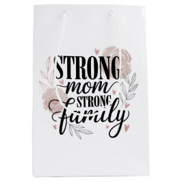 Stark mamma stark familj blommig citat konst