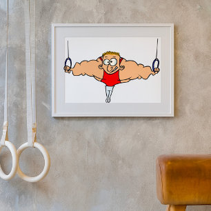 Stark Man Gymnast Poster