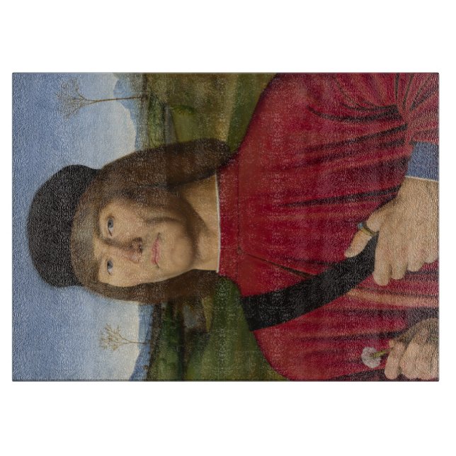 Stark man med Rosa Carnation (Renaissance Art) (Framsidan)