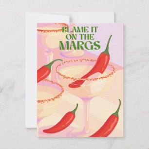 Stark Margarita Cocktail Humor Vykort