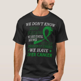 Stark medvetenhet för grönt för levercancersmaragd t shirt