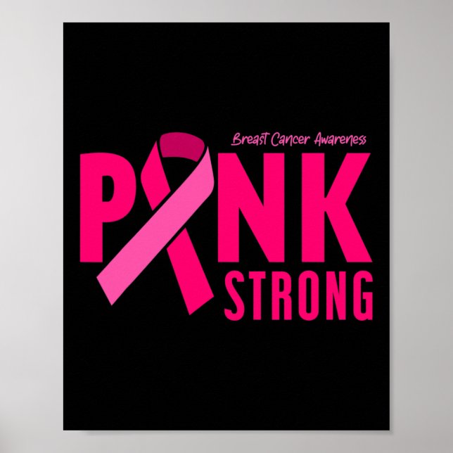 Stark medvetenhet om bröstcancer poster (Framsidan)