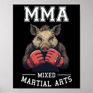 Stark MMA Vild Boar - Thai Boxing Cage Fighting Poster