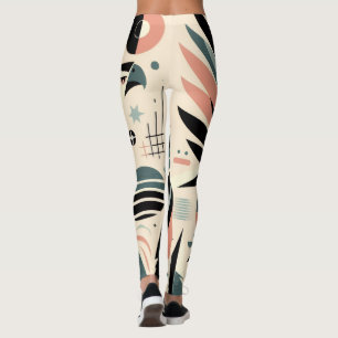 Stark näbb Atomisk Örn Mönster Leggings