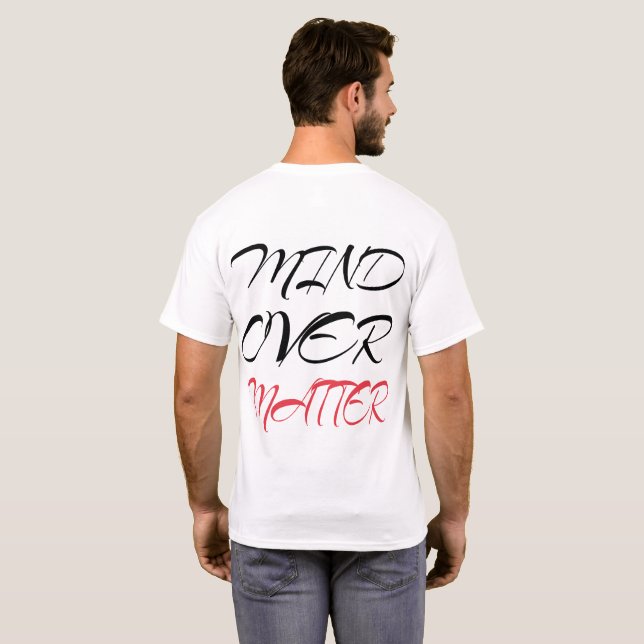 Stark Nog För Att Utmana - Motiverande Kalligrafi T Shirt (Hel baksida)