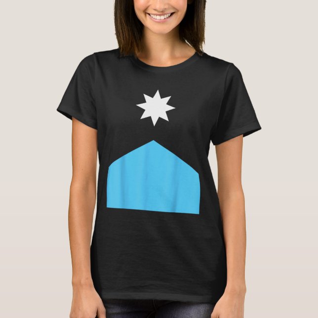 Stark nya Minnesota statsflagga T Shirt (Framsida)