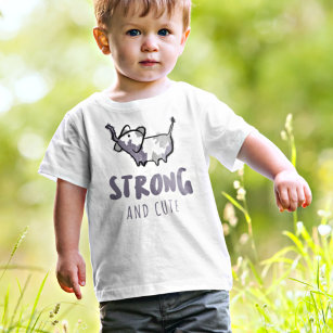 Stark och cute Simple Elephant Illustration Baby T Shirt