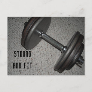Stark och Fit - Viktlyftning Vykort
