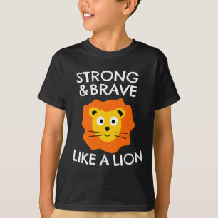 Stark och modig som ett lejon t shirt