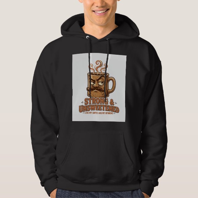 Stark och osötad hoodie (Framsida)