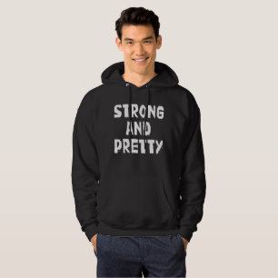 Stark och Söt-Worlds Strongest Man Hoodie