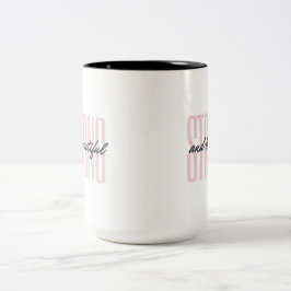 Stark och vacker 15 oz Två-Tonad mugg