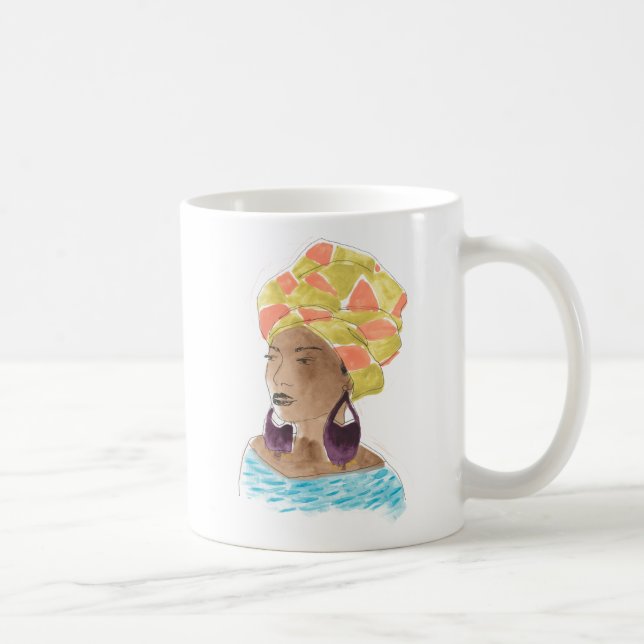 Stark och vacker Dam Kaffemugg (Höger)