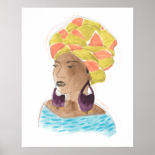 Stark och vacker Dam Poster