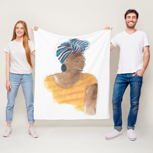 Stark och vacker fleecefilt (På plats)