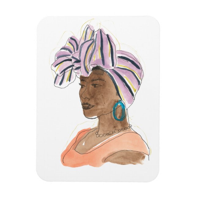 Stark och vacker kvinna magnet (Vertikal)