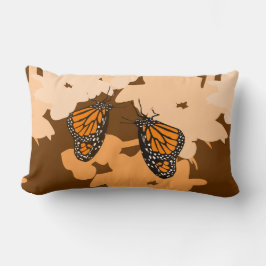Stark Orange, monarch Butterfly Pair Lumbarkudde