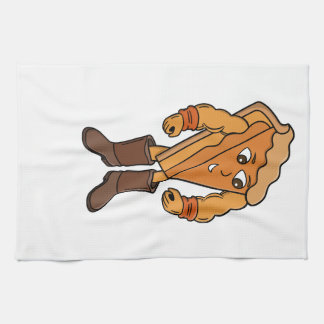 Stark paj med stövlar kökshandduk