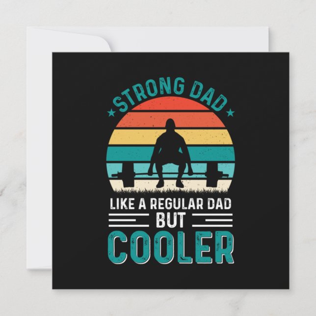 Stark Pappa Inbjudningar (Framsida)