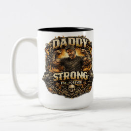 Stark Pappa Vintage Gym Fader Kaffe Mugg Rolig Tjo