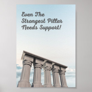 Stark pelare poster