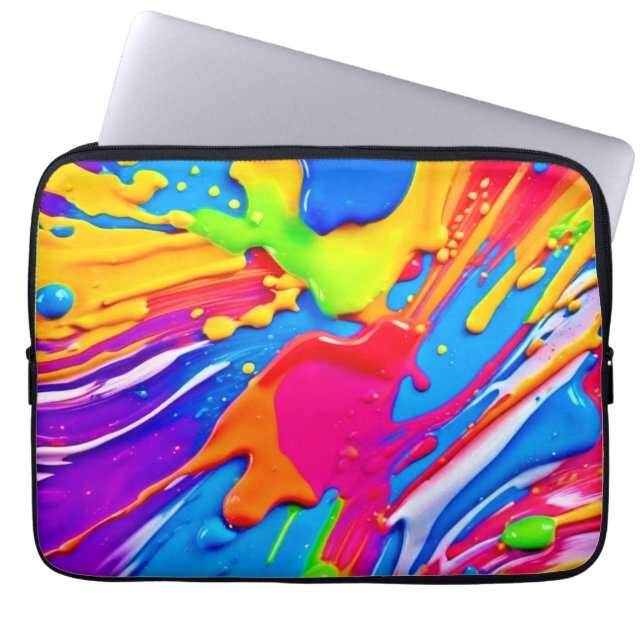 Stark platter Färg Burst-design Laptop Fodral (Framsidan)