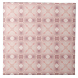 Stark Rosa Geometric Seamless Art Deco Inspired Kakelplatta