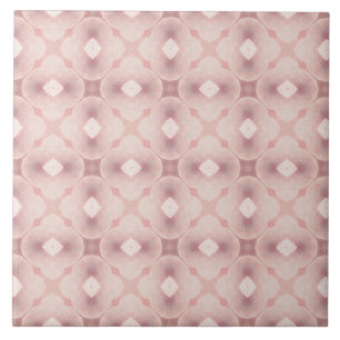 Stark Rosa Geometric Seamless Art Deco Inspired Kakelplatta