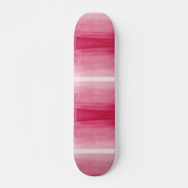 Stark rosa mini skateboard bräda 18,5 cm (Framsida)
