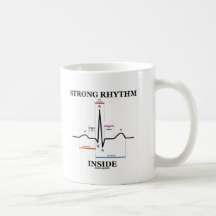 Stark rytminsida (ECG-/EKGhjärtslaget) Kaffemugg