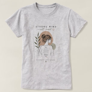 Stark Sinne Mjukt Hjärta Inspirerande Kvinnogåva T Shirt