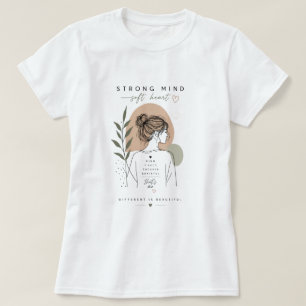 Stark Sinne Mjukt Hjärta Inspirerande Present för T Shirt