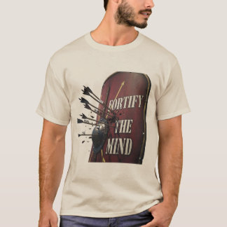 Stärk Sinnet | Stoiskt Romerskt Sköld Motivations- T Shirt
