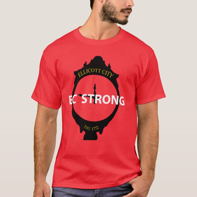 Stark skjorta för EC Tee (Framsida)